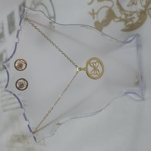 Mint Stainless Steel 316L Earrings & Necklace Butterfly 🦋